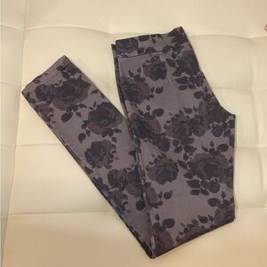 Juicy Couture Womens Pants Multicolor Size S Leggings grey floral Cotton Blend
